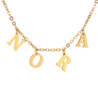 Collier Prénom Initiales Suspendues Personnalisé