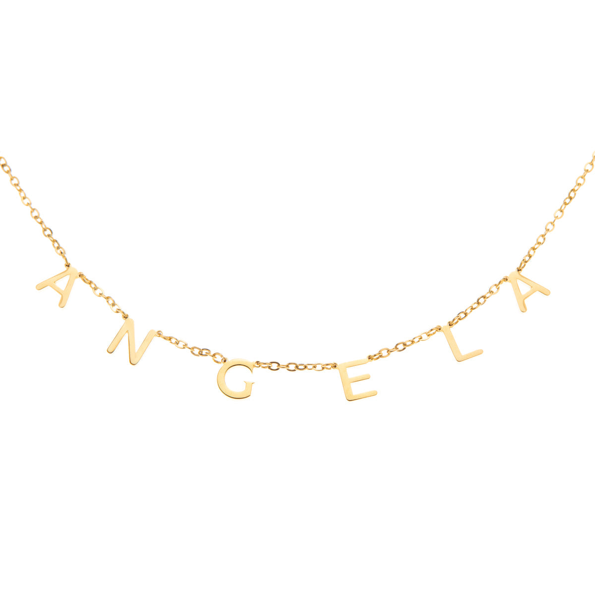 Collier Choker Initiales Lettres Suspendues
