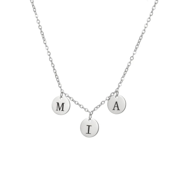 Collier Personnalisé avec Lettres en Médaillon