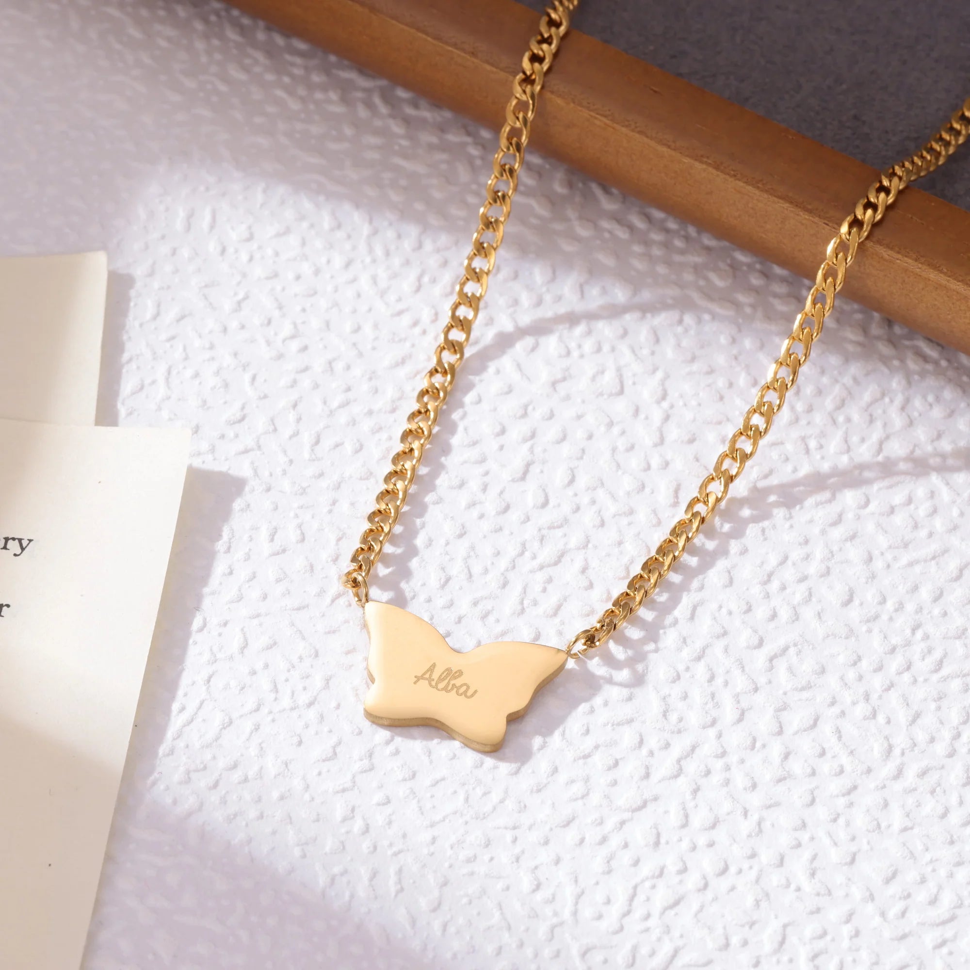 Collier Papillon Personnalisé