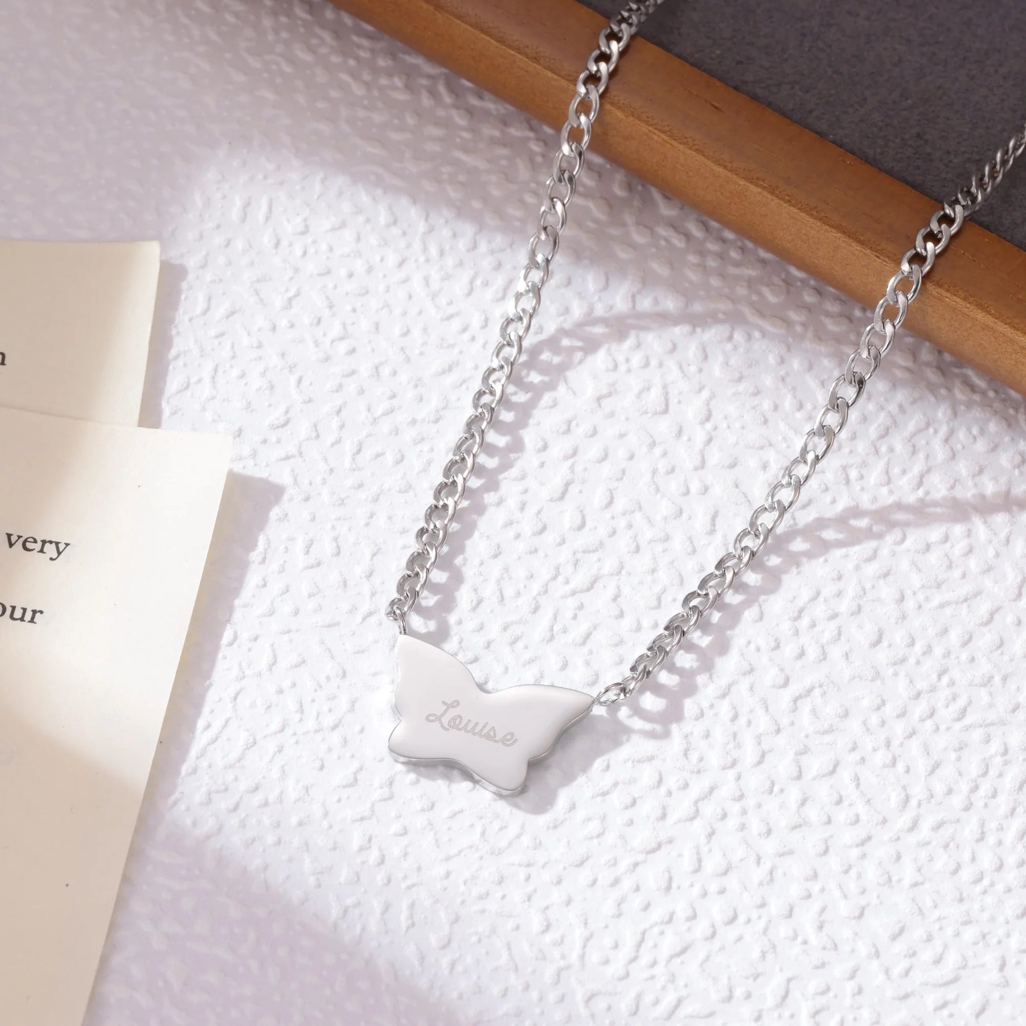 Collier Papillon Personnalisé