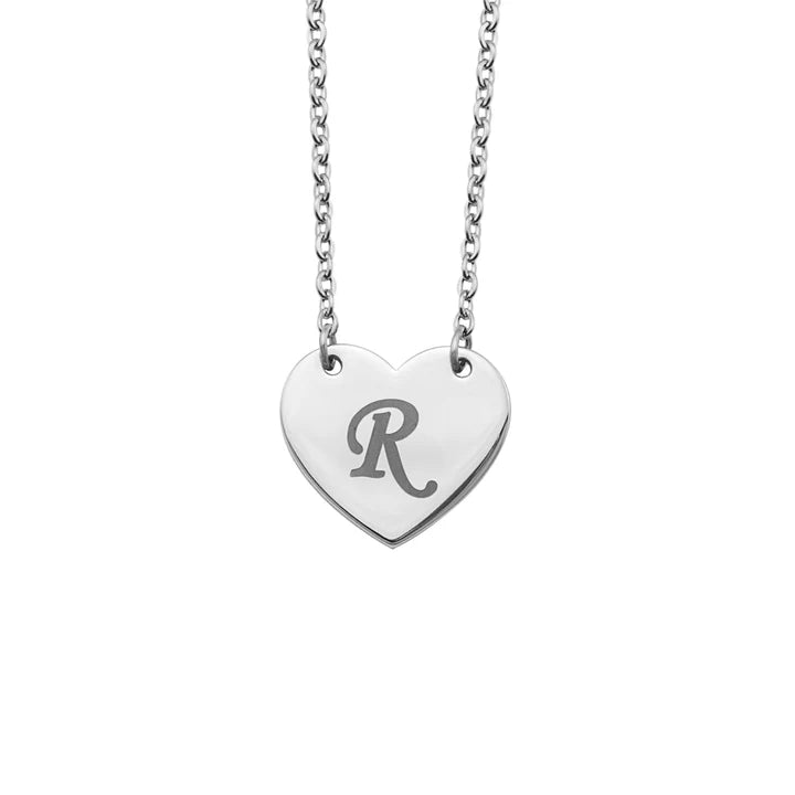 Collier personalisé coeur et nom  plaqué 18 k