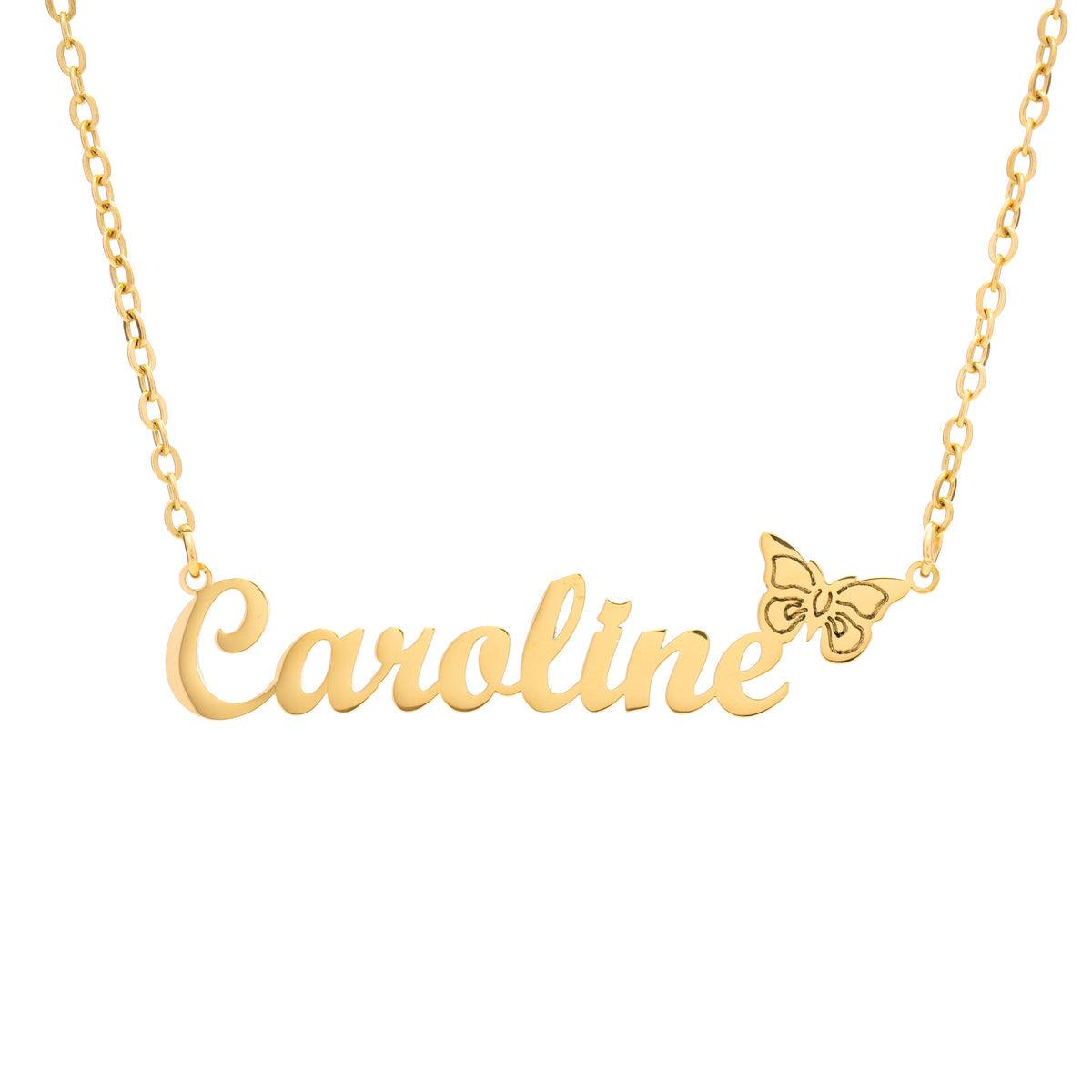 Collier Prénom Personnalisé avec Papillon