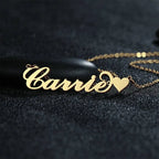 Collier Or 14k Cœur Personnalisé