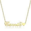 Collier Or 14k Cœur Personnalisé