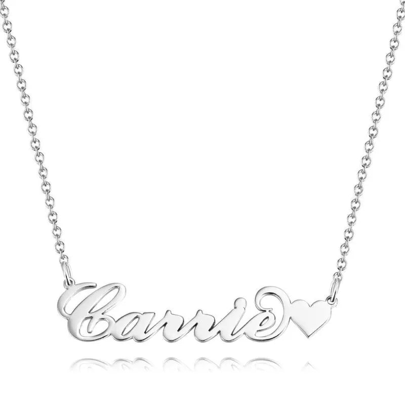 Collier Or 14k Cœur Personnalisé