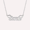 Collier prénom découpé Amour en Argent 925 ou Plaqué Or