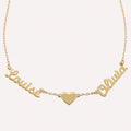 Collier prénom personnalisé "Mes amours à moi" en argent 925 ou plaqué or – bijou unique fête des Mères ou Saint-Valentin