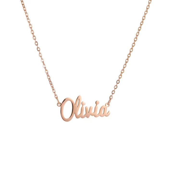 Collier Signature Cursive – Prénom Gravé