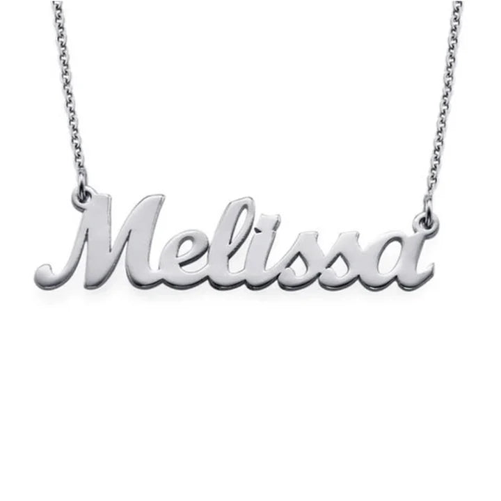Collier Prénom Personnalisé Élégant Ajustable Or Argent Or Rose