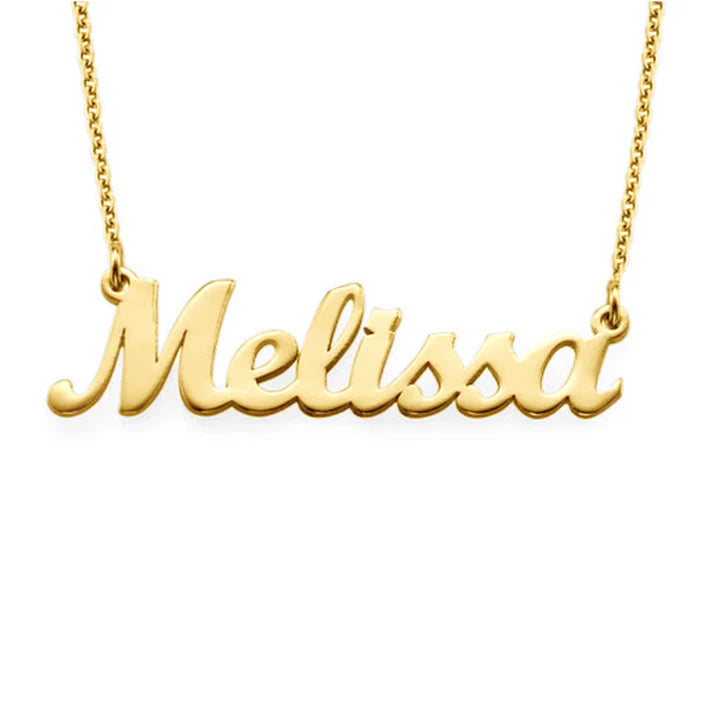 Collier Prénom Personnalisé Élégant Ajustable Or Argent Or Rose